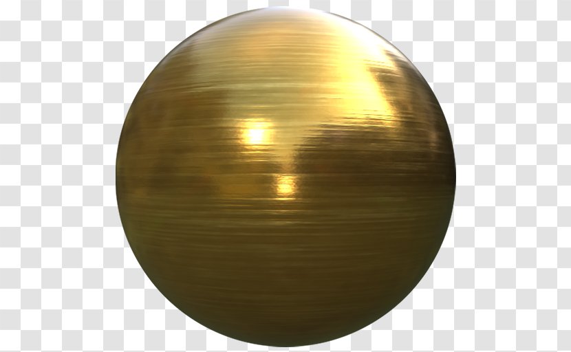 01504 Brass Sphere Transparent PNG