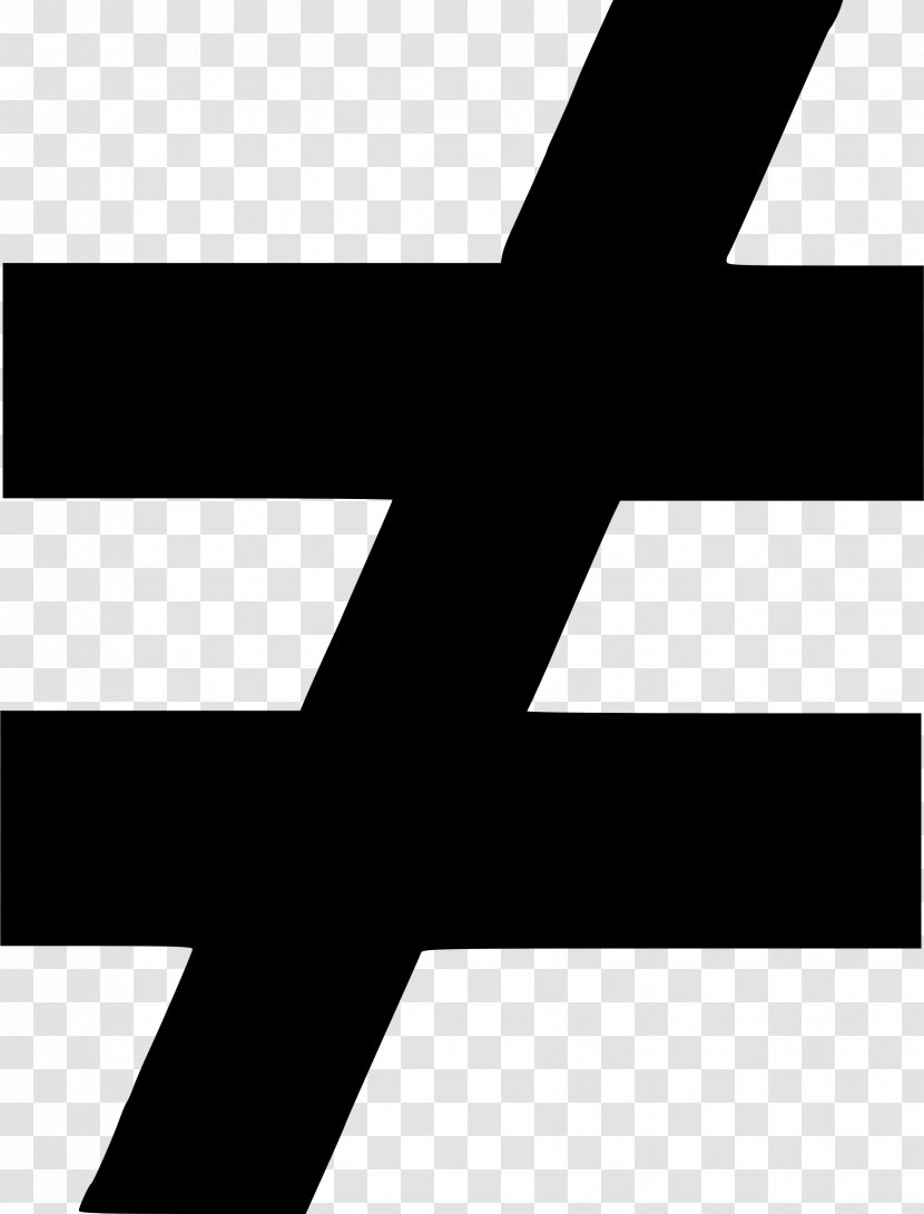 Equals Sign Symbol Mathematics Clip Art - Monochrome - 25% Transparent PNG