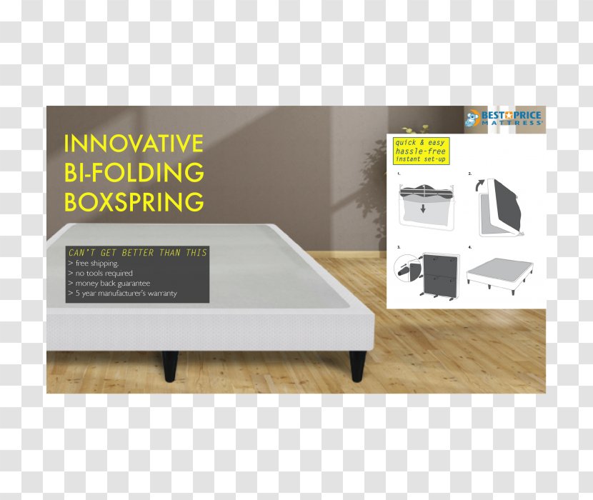 Table Box-spring Bed Frame Mattress - Rectangle Transparent PNG