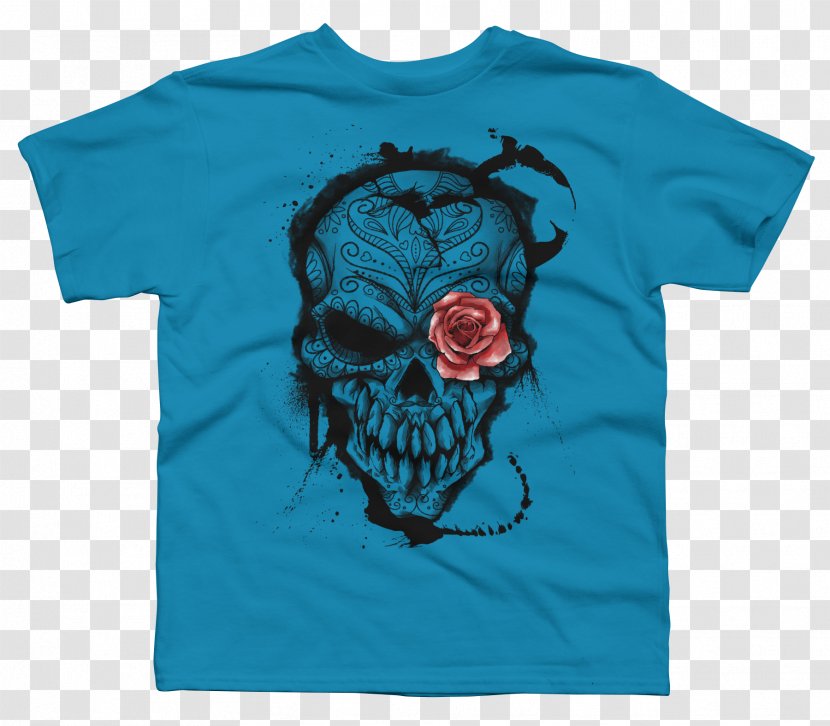 Calavera Day Of The Dead Human Skull Symbolism T-shirt - Culture Transparent PNG