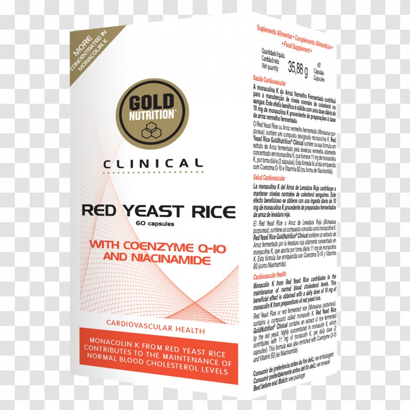 Red Yeast Rice Cholesterol Capsule Fish Oil - Basmati - Clinical Nutrition Transparent PNG