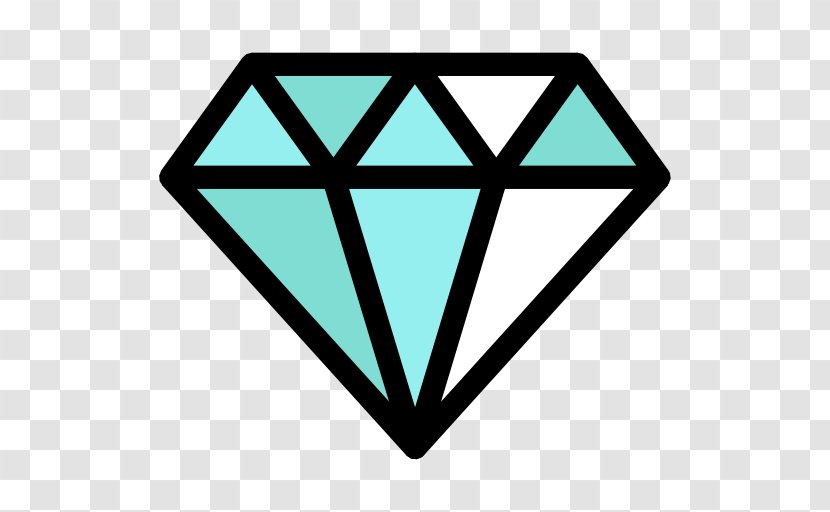 Diamond Gemstone Drawing - Black And White Transparent PNG