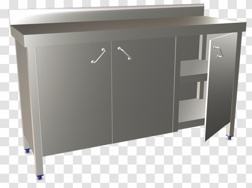 Table Buffets & Sideboards Stainless Steel Furniture Door - Sideboard Transparent PNG