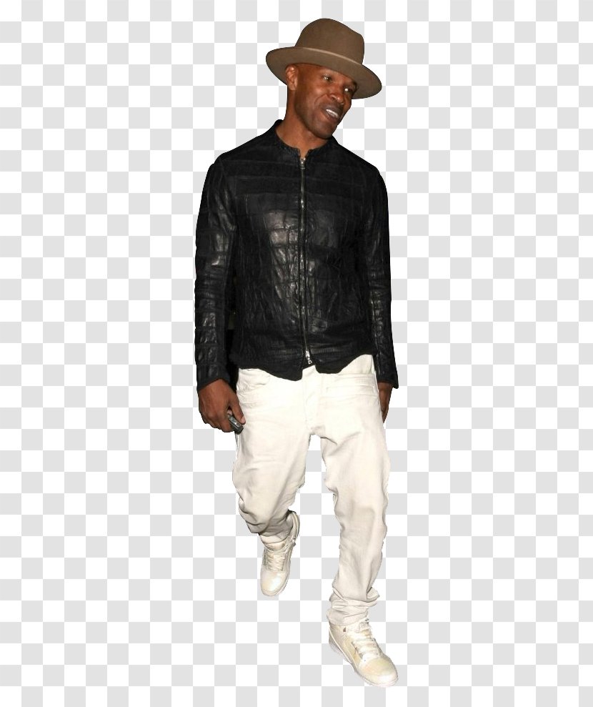 Leather Jacket - Outerwear - Jamie Foxx Transparent PNG