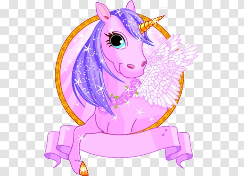 Unicorn Cartoon Fairy Tale Illustration - Royaltyfree - Horse Material Transparent PNG