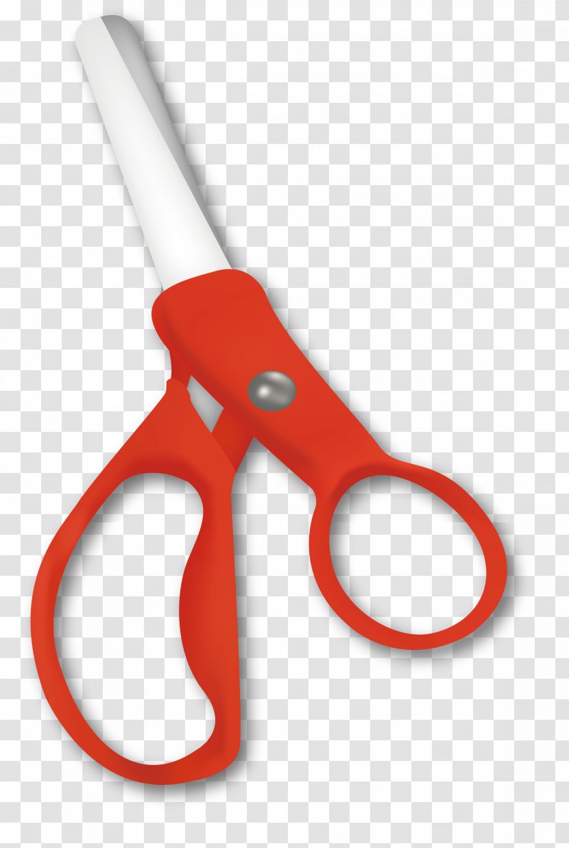 Scissors Clip Art - Hand - Red Transparent PNG