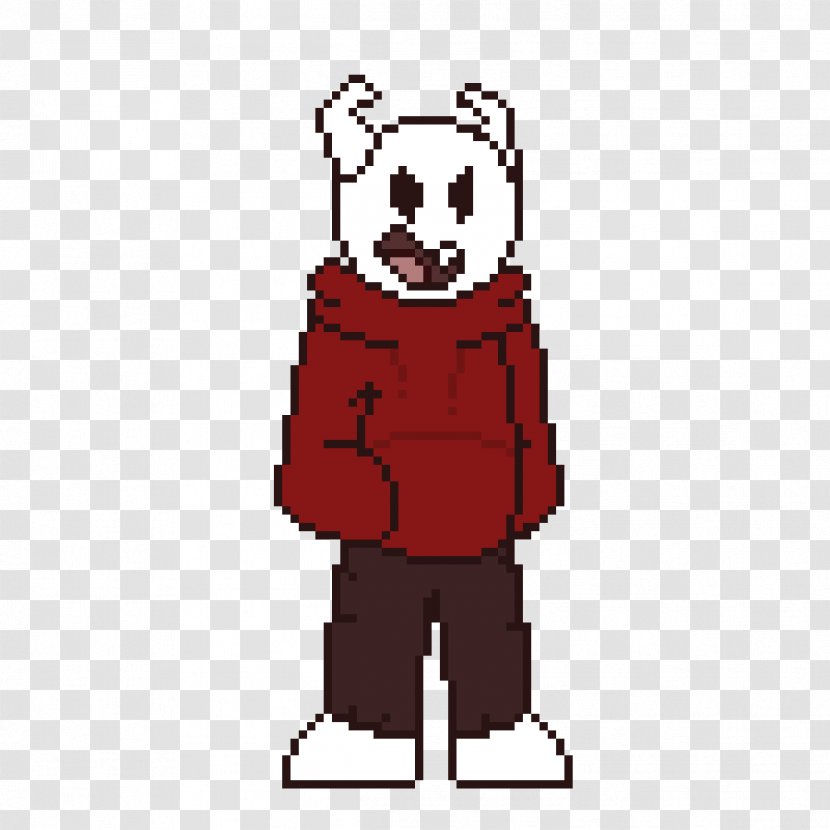 Sprite Pixel Art Illustration Work Of - Character - Black And White Undertale Transparent PNG
