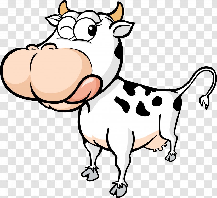 Holstein Friesian Cattle Texas Longhorn Calf Clip Art - Animal Figure - Cow Cartoon Transparent PNG