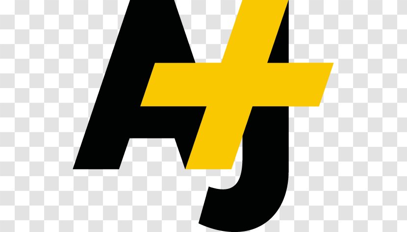 Al Jazeera Media Network AJ+ Logo Vector Graphics - Yellow - AJ Transparent PNG