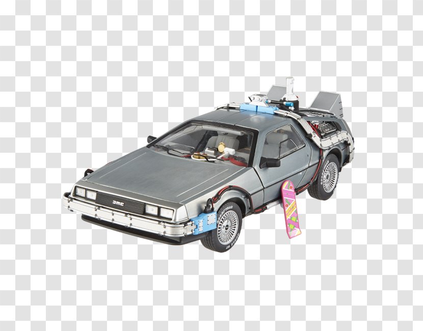Car DeLorean Time Machine Hot Wheels Die-cast Toy 1:18 Scale Diecast Transparent PNG