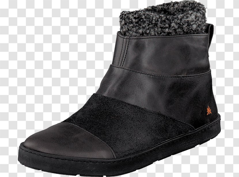 Black Shoe Boot Leather Fashion - Snow Transparent PNG