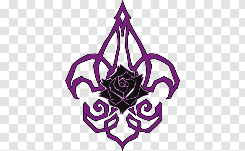 Black Rose Symbol Séance Purple - Death Transparent PNG