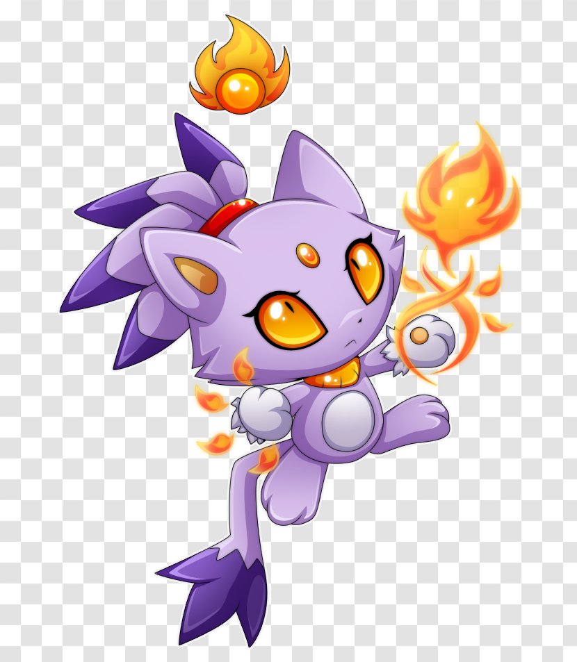 Sonic Rush Adventure Shadow The Hedgehog Blaze Cat Chao Amy Rose - Fictional Character - Flowering Plant Transparent PNG