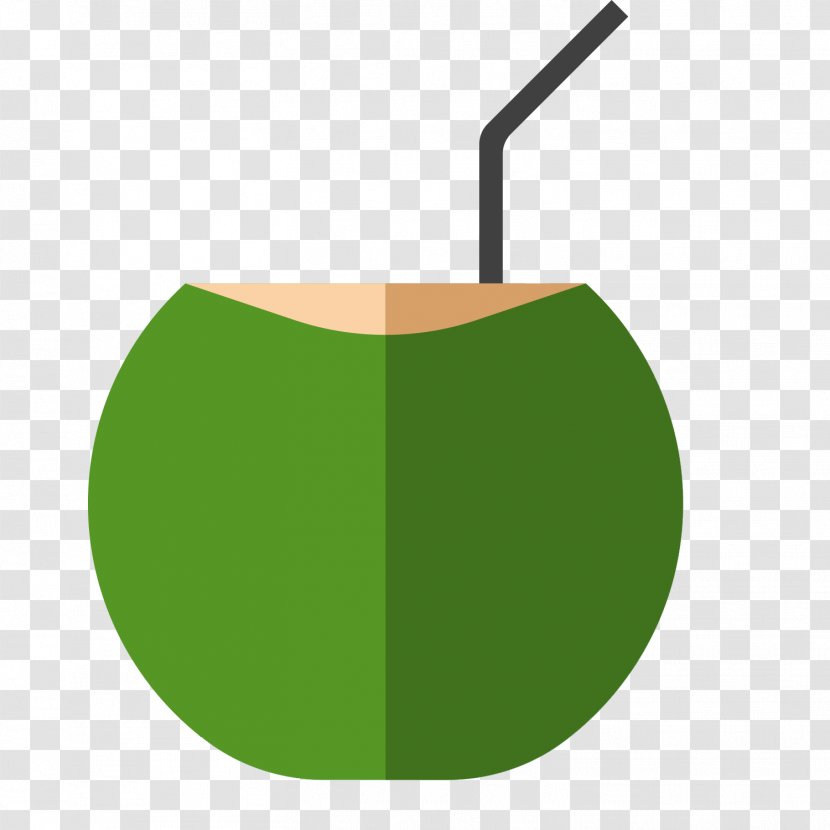 Coconut Milk Fruit Design - Leaf - Battern Button Transparent PNG