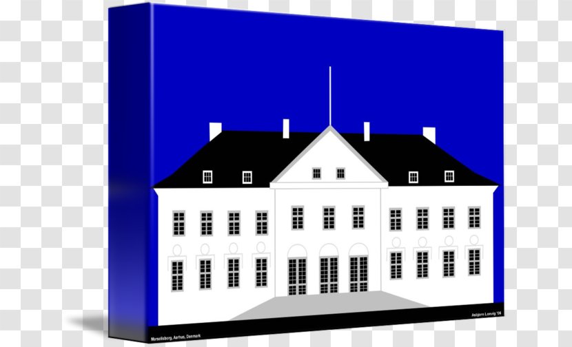 Building Marselisborg Palace House Facade Property - Retro Photo Frame Transparent PNG