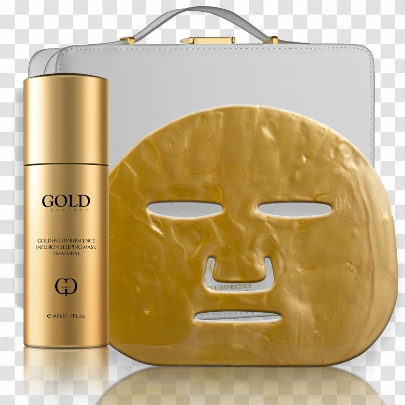 Facial Mask Gold Skin Face - Cosmetics Transparent PNG
