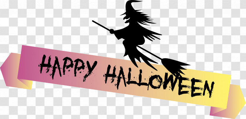 Happy Halloween Banner Transparent PNG