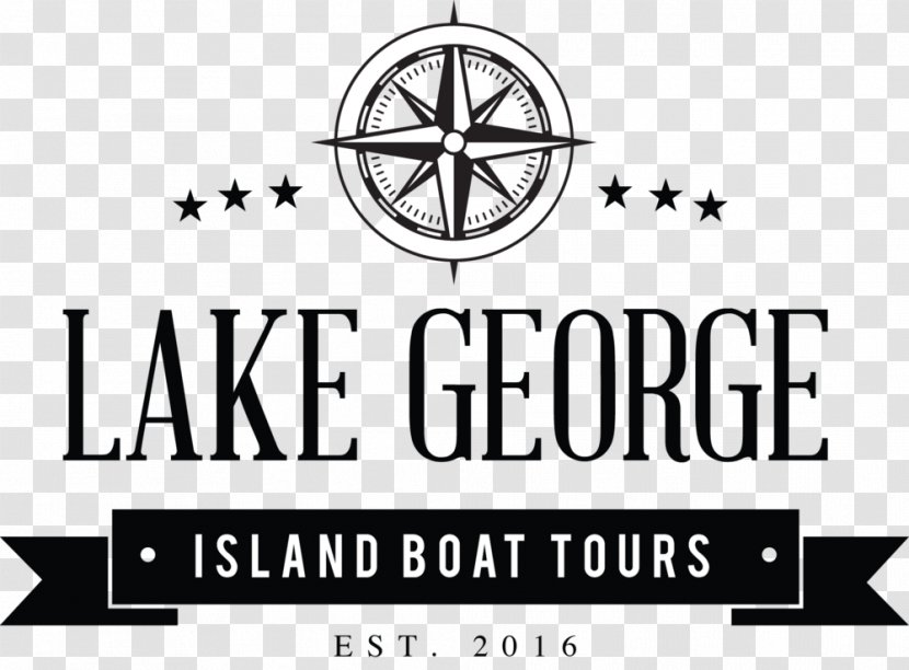 Lake George Logo Brand - Black And White - Boat Tour Transparent PNG