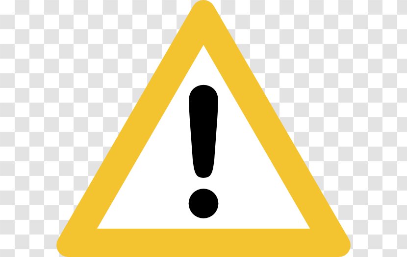 Warning Sign Hazard Clip Art - Area - Clipart Transparent PNG