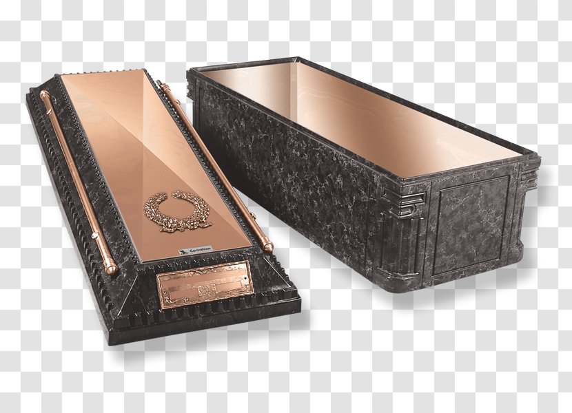 Burial Vault Copper Plating Metal Box - Wood - Metallic Transparent PNG