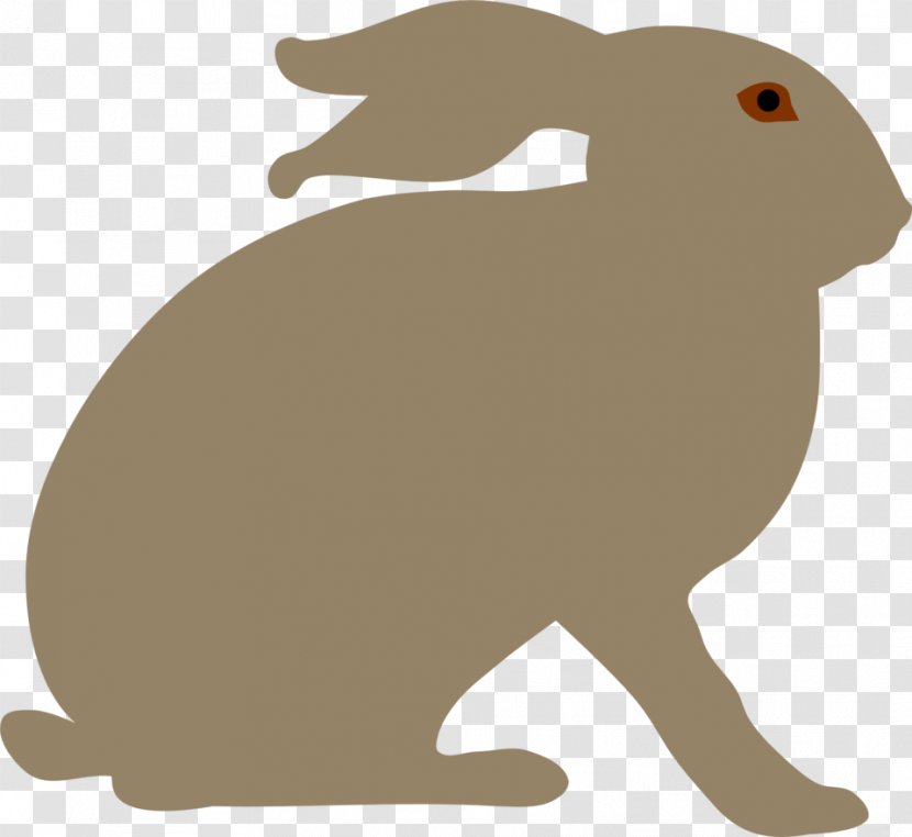 Snowshoe Hare Easter Bunny Rabbit Clip Art - Domestic - Animal Silhouettes Transparent PNG