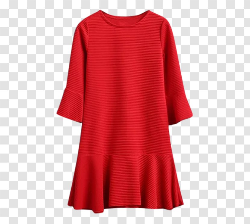 Dress Neckline T-shirt Fashion Sleeve - Tshirt Transparent PNG