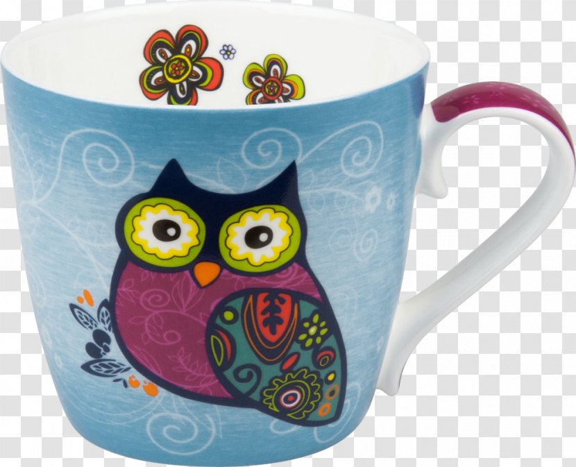 Owl Coffee Cup Mug Könitz Porzellan Ceramic Transparent PNG