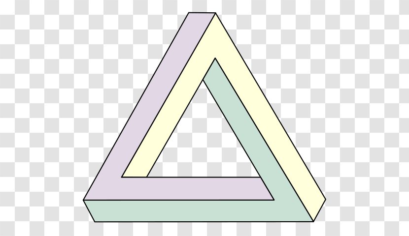 Penrose Triangle Impossible Object Stairs Shape Transparent PNG