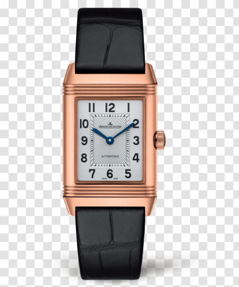 Jaeger-LeCoultre Reverso Automatic Watch Movement - Bracelet - Black And Gold Female Table Transparent PNG
