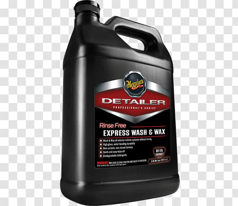 Car Meguiars D11501 Gallon Rinse Free Express Wash And Wax G10900 Gold Class Rich Leather Cleaner Conditioner Wipes 25 Meguiar's Motor Oil - Tree - Waxing Price List Transparent PNG