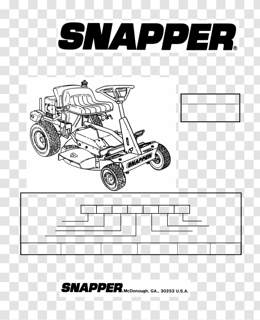 Snapper Inc. Lawn Mowers Riding Mower Zero-turn MTD Products - Diagram Transparent PNG