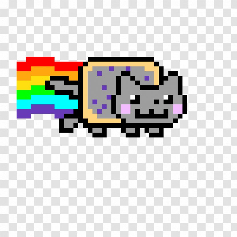 Nyan Cat YouTube Clip Art - Pixel Transparent PNG