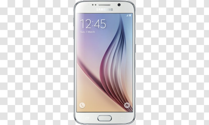 Smartphone 4G Samsung Super AMOLED White Pearl - Unlocked Transparent PNG