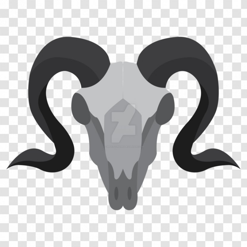 Goat Horn Sheep Logo Skull - Head Transparent PNG