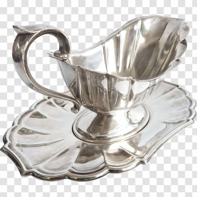 Coffee Cup Silver Saucer Transparent PNG