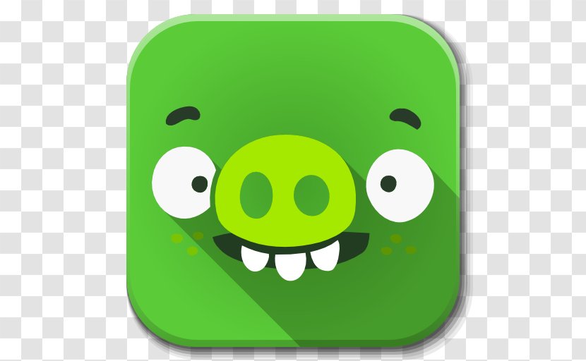 Smiley Yellow Green - Apps Bad Piggies Transparent PNG