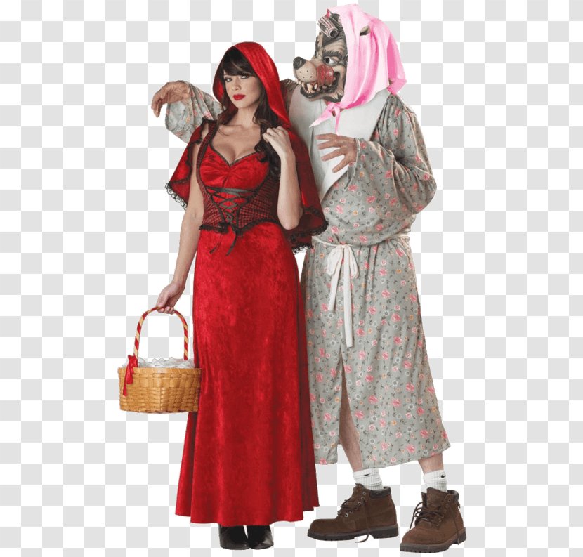 Big Bad Wolf Gray Costume Little Red Riding Hood Fairy Tale Transparent PNG