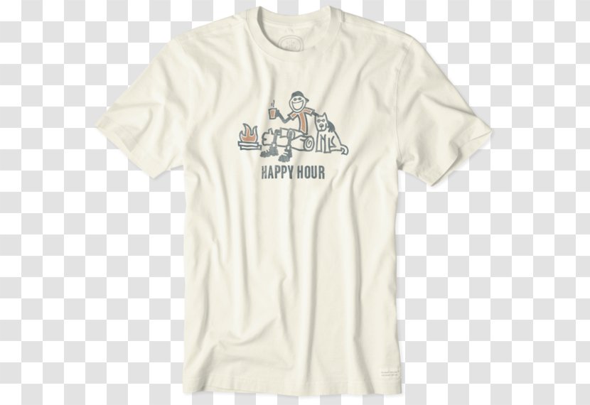 T-shirt Sleeve Logo Outerwear - Brand - Man Happy Transparent PNG