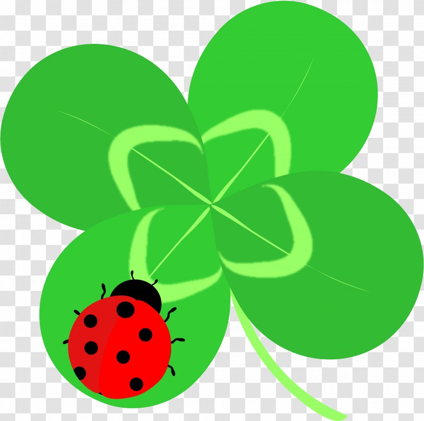Four-leaf Clover Illustration Image Copyright-free - Wikimedia Commons - Earth 3d Transparent PNG