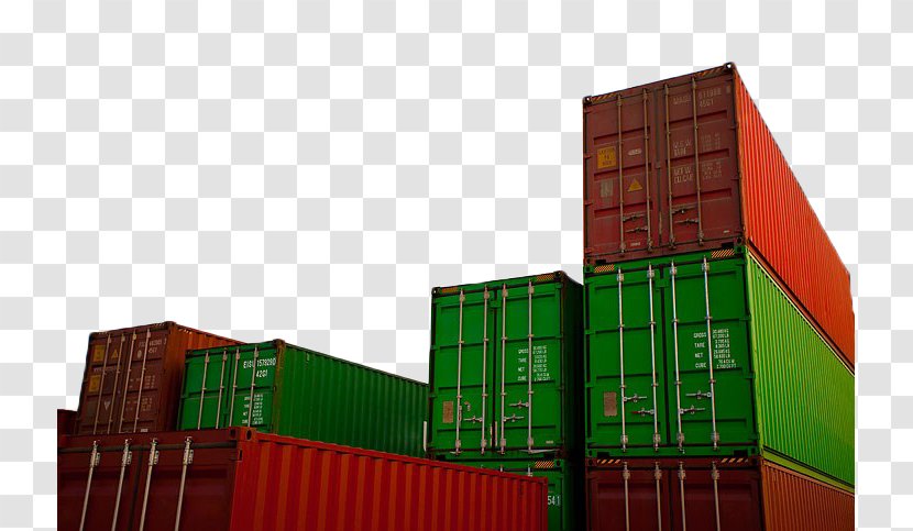 Intermodal Container Shipping Cargo Transport - Roof Transparent PNG