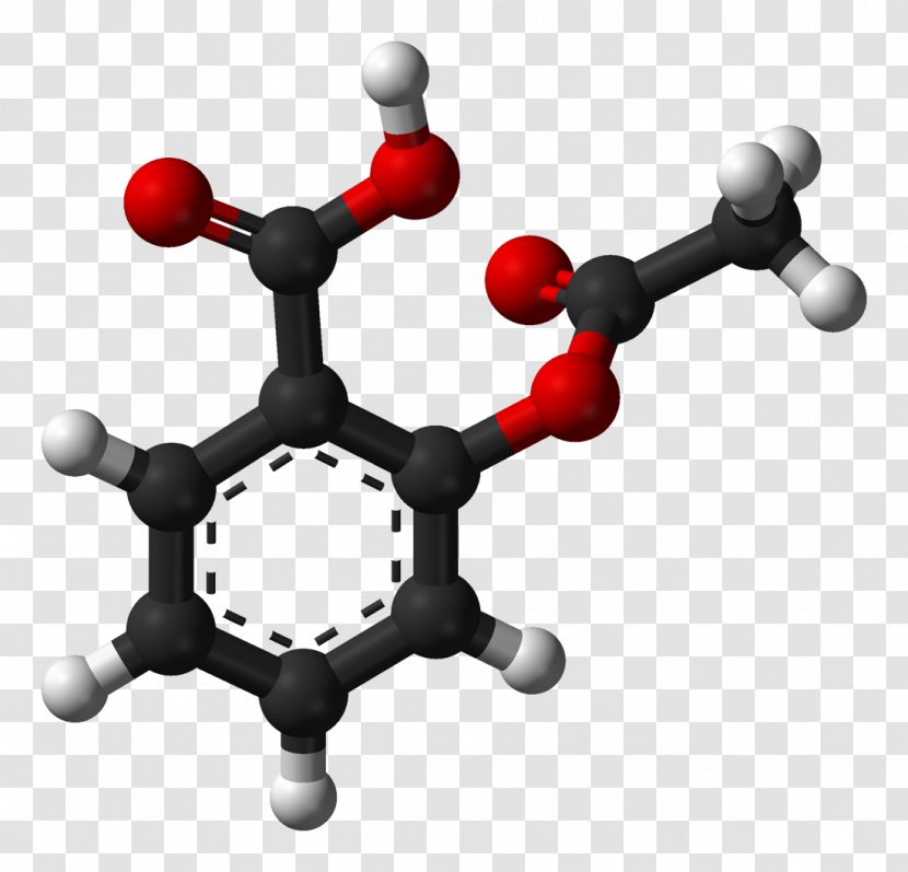 Aspirin Molecule Pharmaceutical Drug Antiplatelet Chemistry - Ballandstick Model - Labrador Transparent PNG