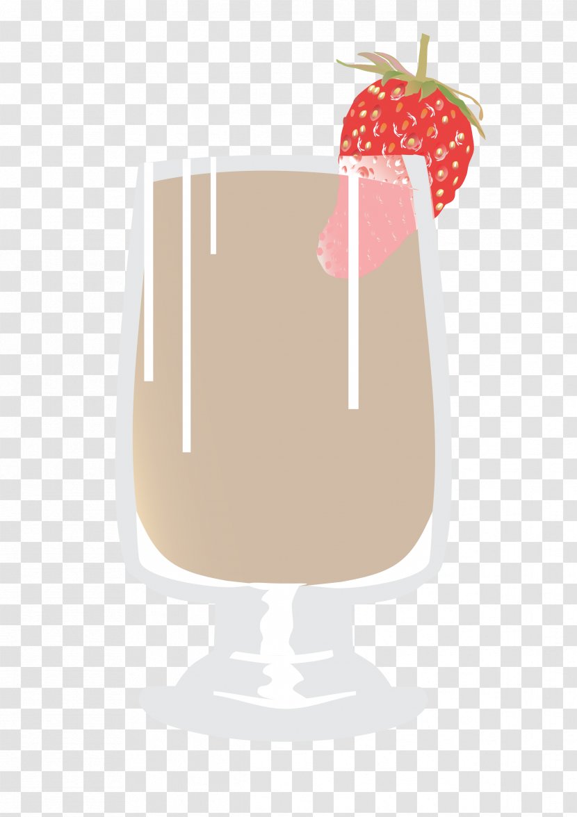 Coffee Cup Strawberry - Vector Gray Inlaid Glasses Transparent PNG