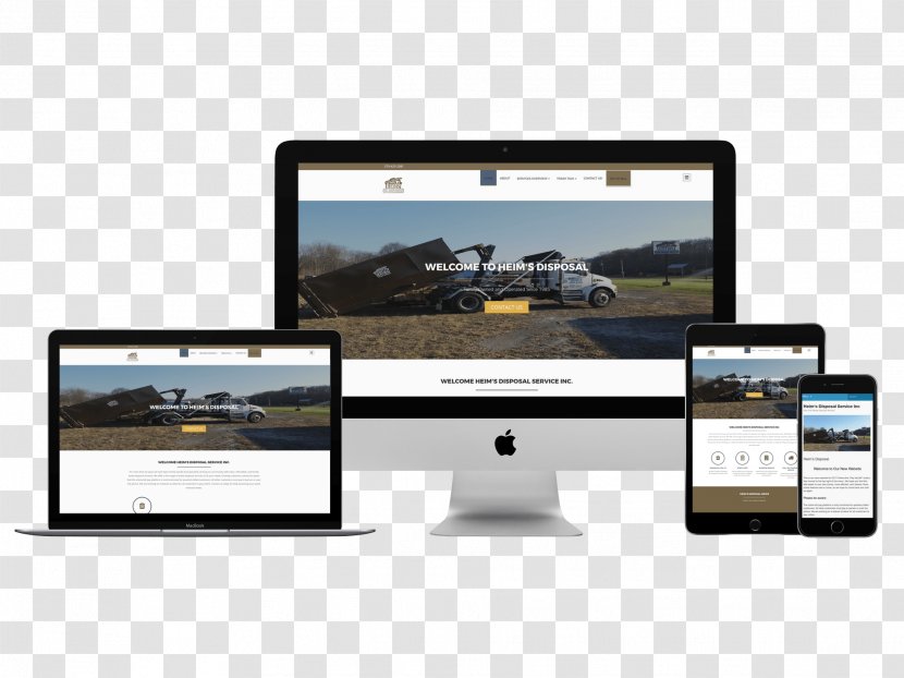 Responsive Web Design Development - Wordpress - Mock Up Transparent PNG