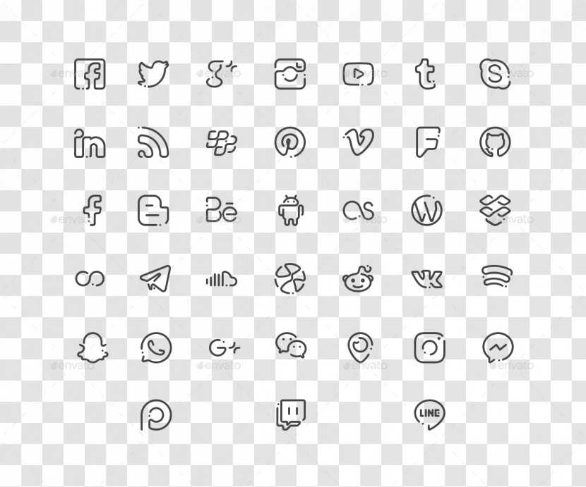 Social Media Emoticon - White - Icons Transparent PNG