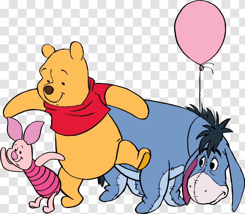 Eeyore Winnie The Pooh Piglet Tigger Rabbit - Watercolor Transparent PNG