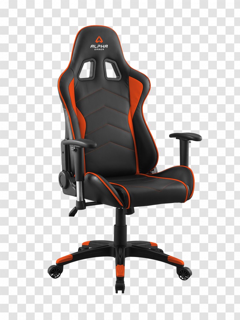 Video Game Gaming Chair Furniture Office & Desk Chairs - Orange - Wigs Transparent PNG