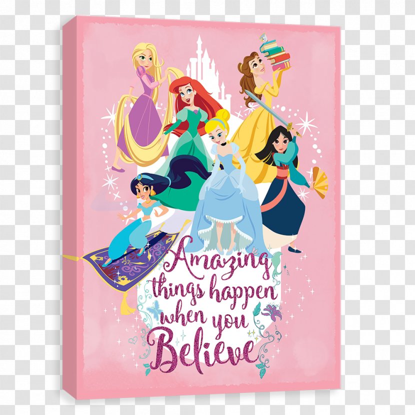 Ariel Disney Princess Art Canvas Print Transparent PNG