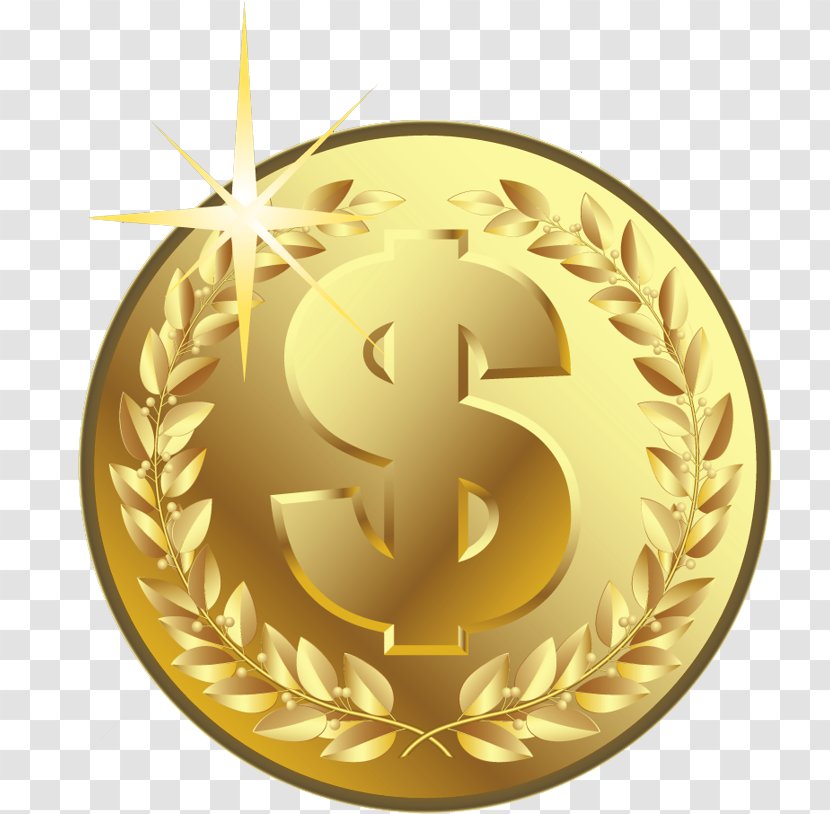 Gold Coin American Numismatic Association Clip Art - Stock Photography - Currency Money Transparent PNG