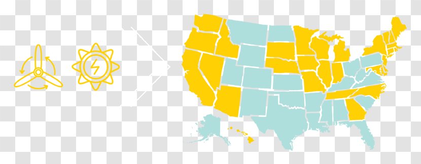 Western United States North Carolina U.S. State Map Northern - Renewable Energy Solar Transparent PNG