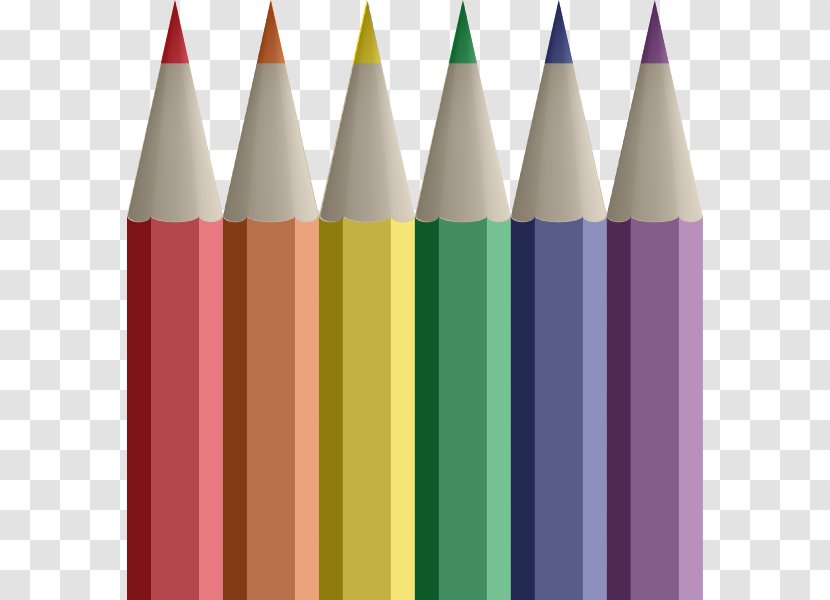 Colored Pencil Drawing Crayon Clip Art - Writing Implement - Picture Of Pencils Transparent PNG